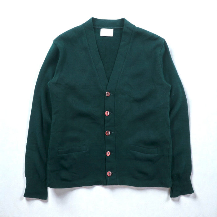 Shannon & Johnson 90s USA Vintage Knitwear ニット カーディガン M グリーン ウール 90年代 USA製
