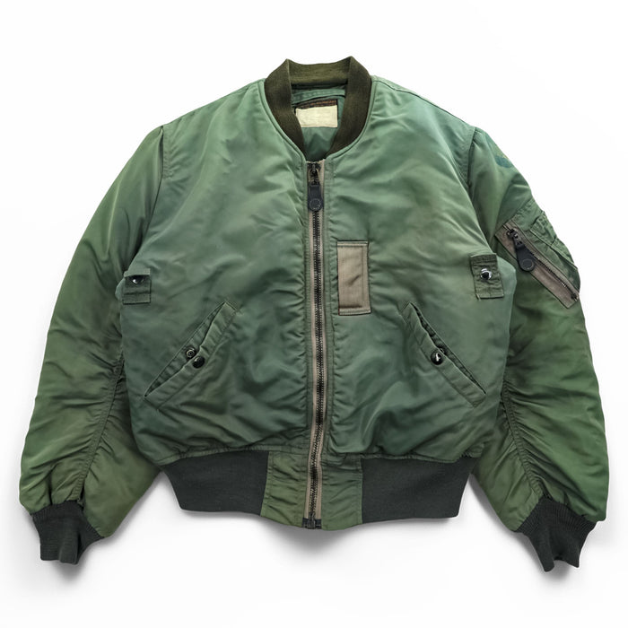 Buzz Rickson's Type B-15D Modified Flight Jacket MIL-J-6251A Sage Green Nylon Bomber