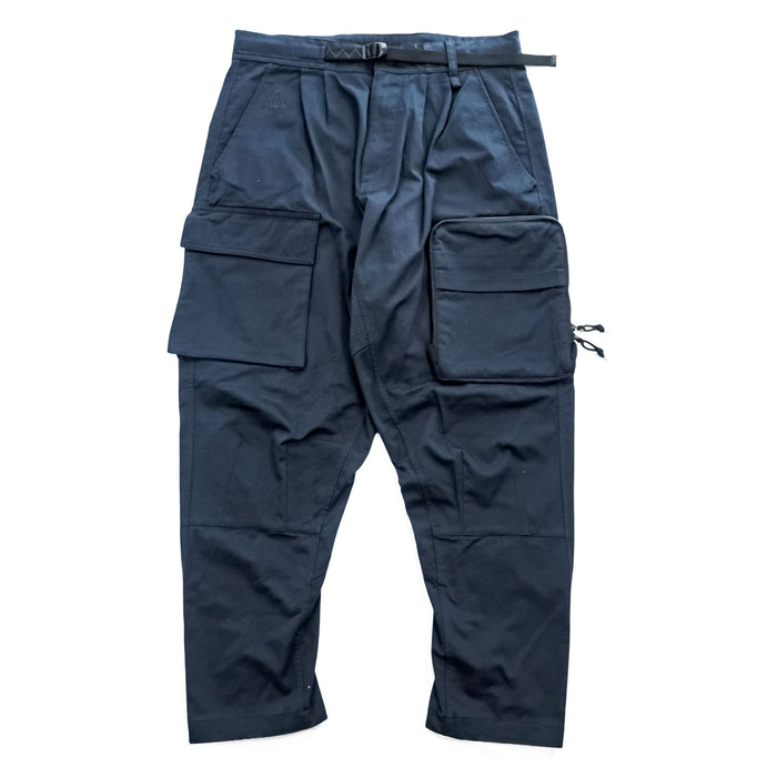Nike ACG Woven Cargo Pants Mens M CD7647-010 Black Navy Belted Tech Cargo Trousers