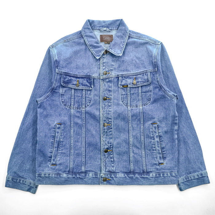 Lee LM4578 Men's XL Acid Wash Denim Jacket Light Blue