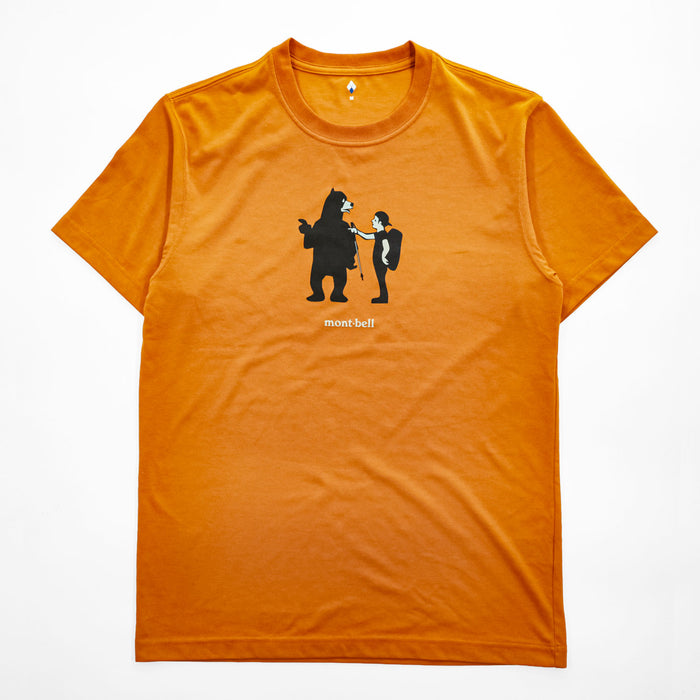 Mont-bell T-Shirt, Size M, Orange Print, Item Number 1114571