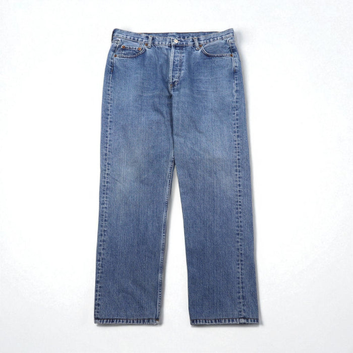 Levi's 90s Made in USA 501 Denim Jeans, Size L, Indigo, Blue, Button Fly, 5010114