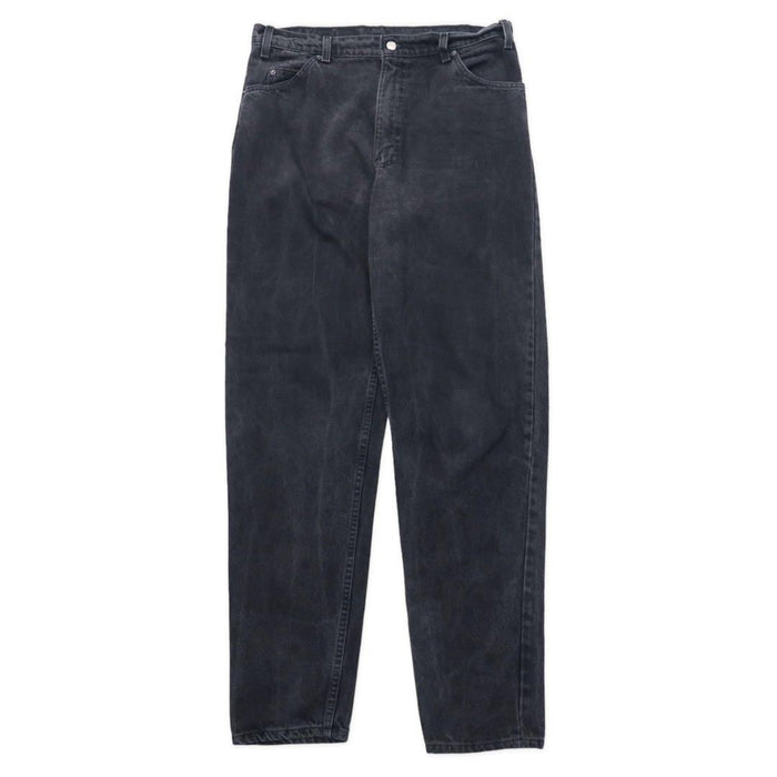 Made in USA Levi's 90's Tapered Black Denim Pants 550 Black 36 Orange Tab 40550-4159 Loose Fit