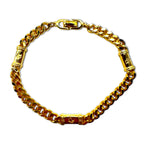 Christian Dior Made in Germany Curb Chain Bracelet Gold GERMANY Stamp