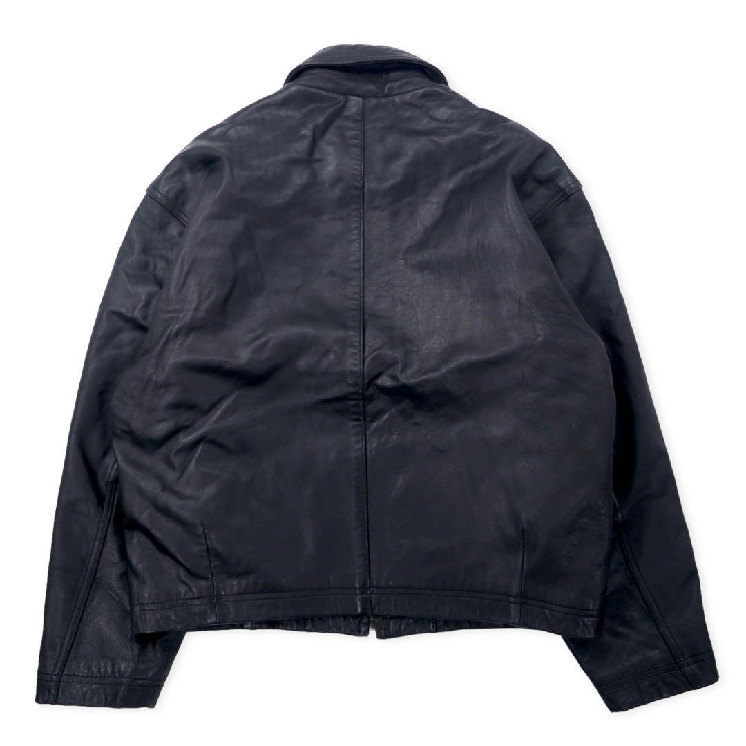 VAN -JAC- 80's Lamb Leather Single Rider's Jacket FREE Black Sheep Leather Quilted Liner