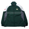 Reebok NFL Green Bay Packers トラックジャケット ナイロンジャケット L グリーン ポリエステル パッカーズ ロゴ刺繍