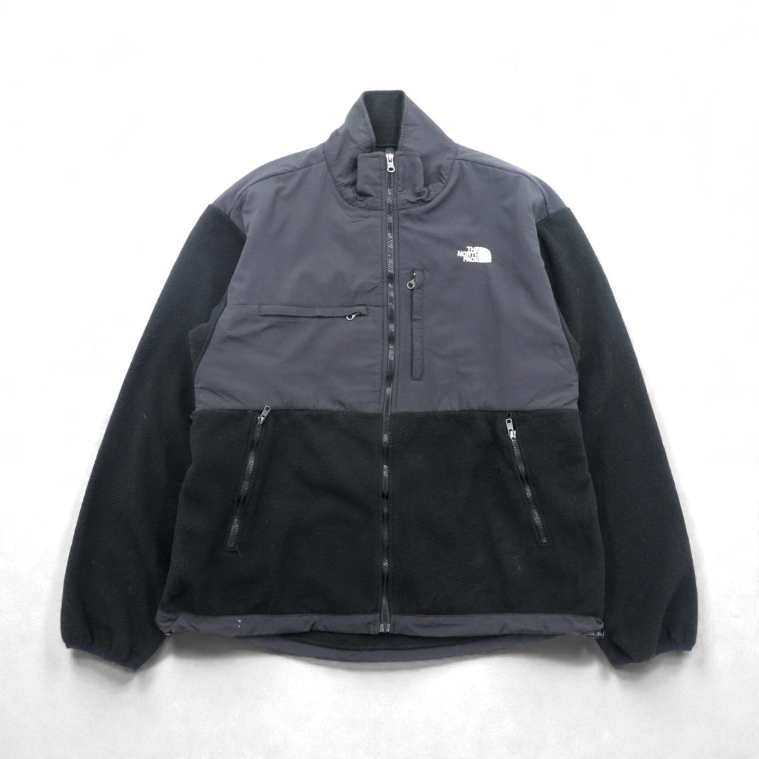 THE NORTH FACE Denali Jacket Fleece XL Black Drawcord Nylon Switching Ventilation