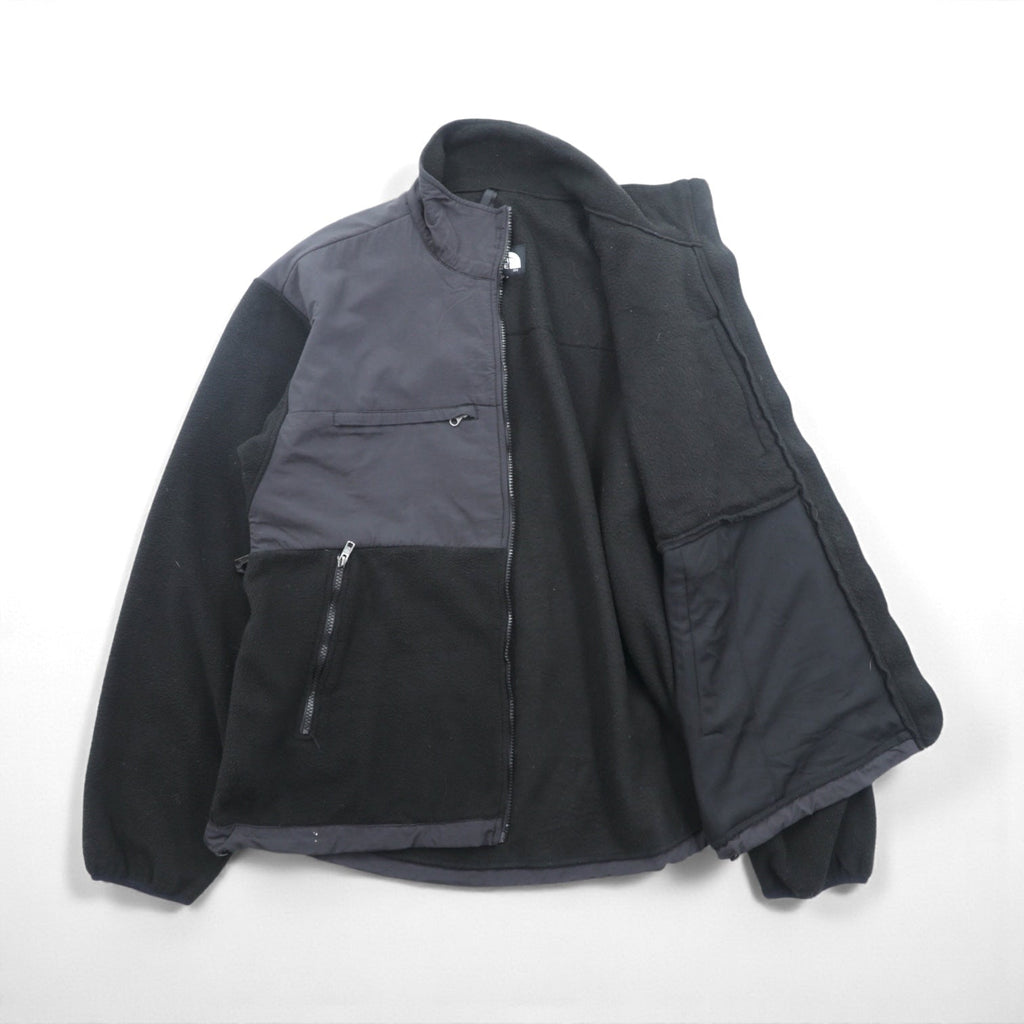 THE NORTH FACE Denali Jacket Fleece XL Black Drawcord Nylon Switching Ventilation
