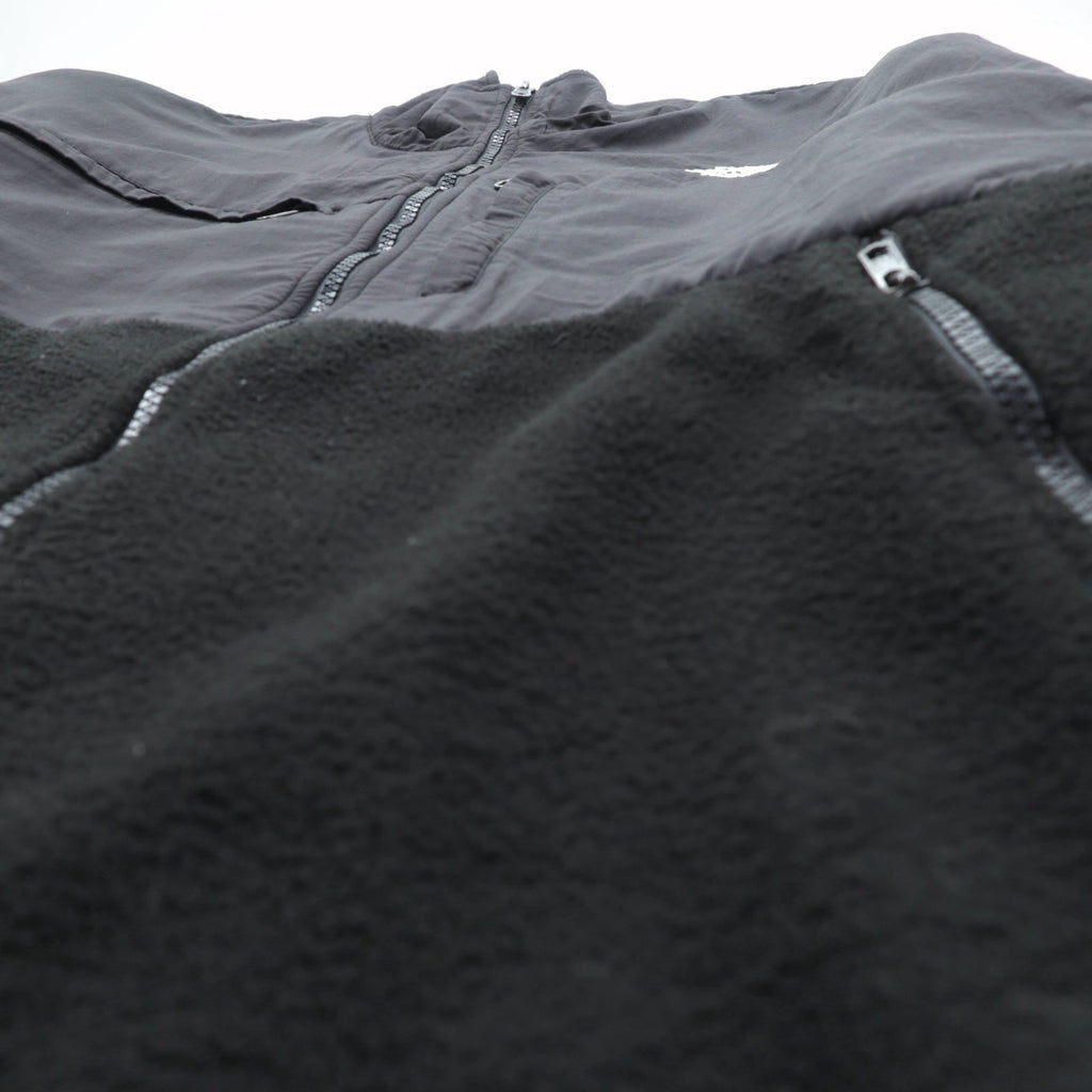 THE NORTH FACE Denali Jacket Fleece XL Black Drawcord Nylon Switching Ventilation