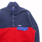 Patagonia シンチラ SYNCHILLA スナップT プルオーバー フリースジャケット M ネイビー バイカラー  ライトウェイト 25580