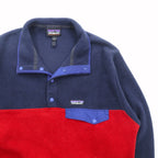 Patagonia シンチラ SYNCHILLA スナップT プルオーバー フリースジャケット M ネイビー バイカラー  ライトウェイト 25580