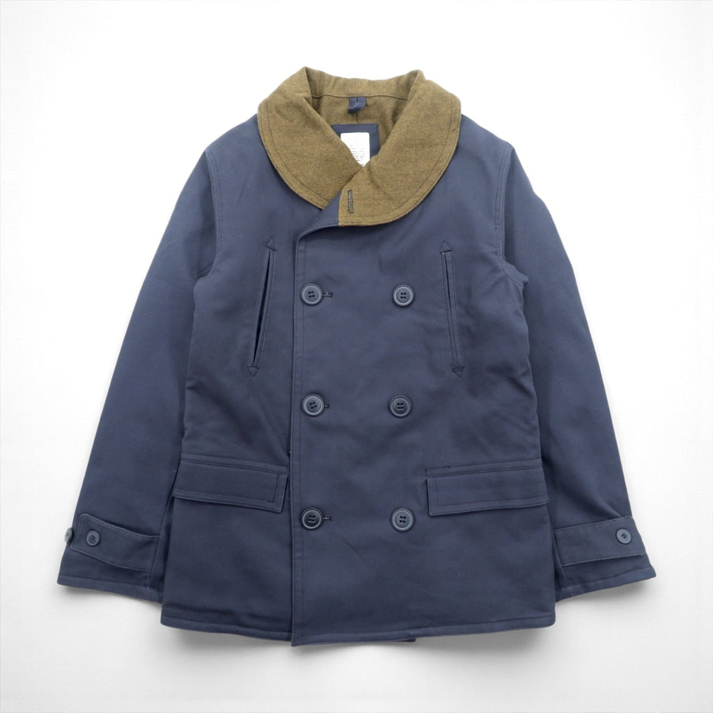 VINTAGE US ARMY Jeep Mackinaw Coat Military Jacket, Size M, Navy Cotton, 55-J-110, Replica, Deadstock, Unused