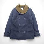 VINTAGE US ARMY Jeep Mackinaw Coat Military Jacket, Size M, Navy Cotton, 55-J-110, Replica, Deadstock, Unused