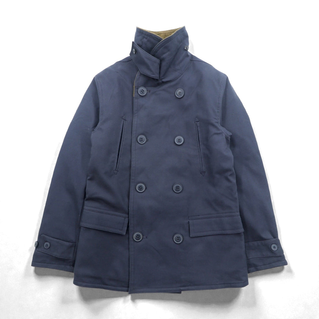 VINTAGE US ARMY Jeep Mackinaw Coat Military Jacket, Size M, Navy Cotton, 55-J-110, Replica, Deadstock, Unused