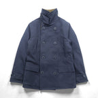 VINTAGE US ARMY Jeep Mackinaw Coat Military Jacket, Size M, Navy Cotton, 55-J-110, Replica, Deadstock, Unused