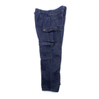 VINTAGE バギー カーゴ デニムパンツ ジーンズ XL ブルー コットン デニム WORKWEAR OUTDOOR 146700 濃紺 ダブルニー