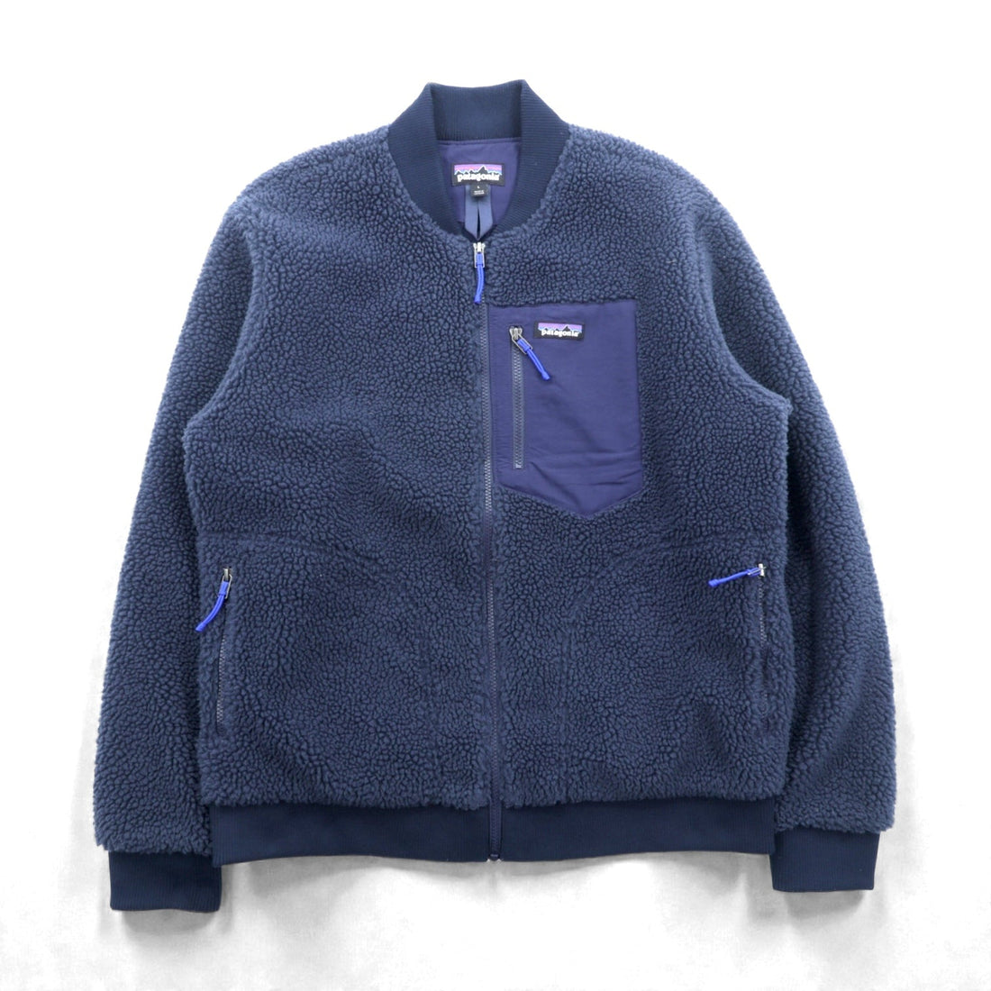 Patagonia Retro-X Bomber Jacket, Boa Fleece Large, Navy, 22830