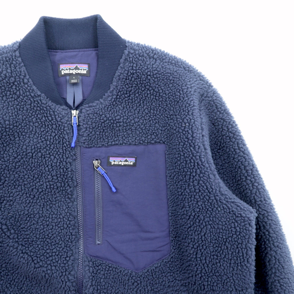 Patagonia レトロＸ 廃番 ボマージャケット Retro-X Bomber Jacket ボア フリースジャケット L ネイビー 22830
