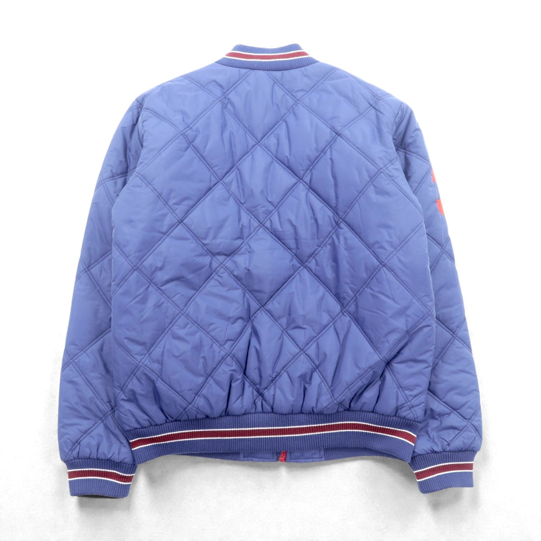 Polo Ralph Lauren ビッグポニー 中綿 キルティング スタジャン L ネイビー ジップアップ リブライン 刺繍