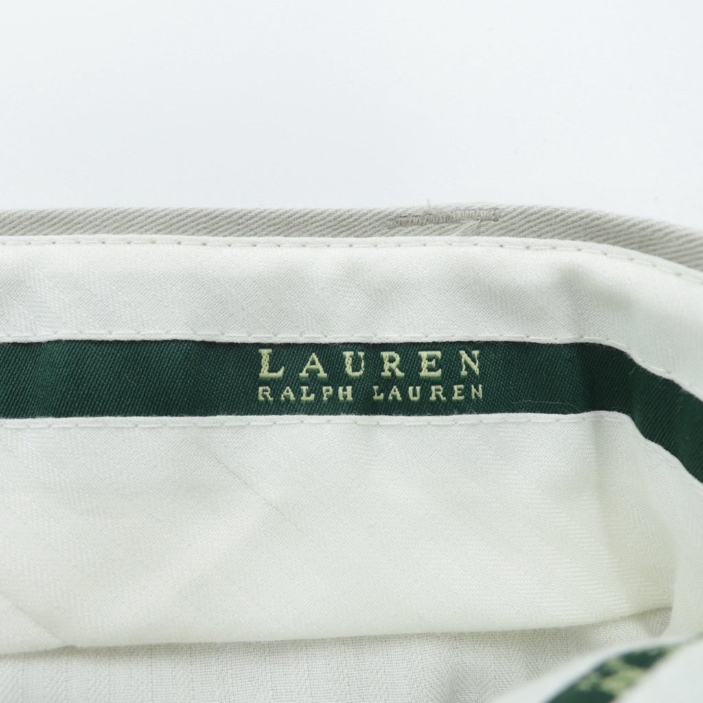 LAUREN RALPH LAUREN 90年代 2タック ワイド チノパンツ スラックス L ベージュ ダブルカフス