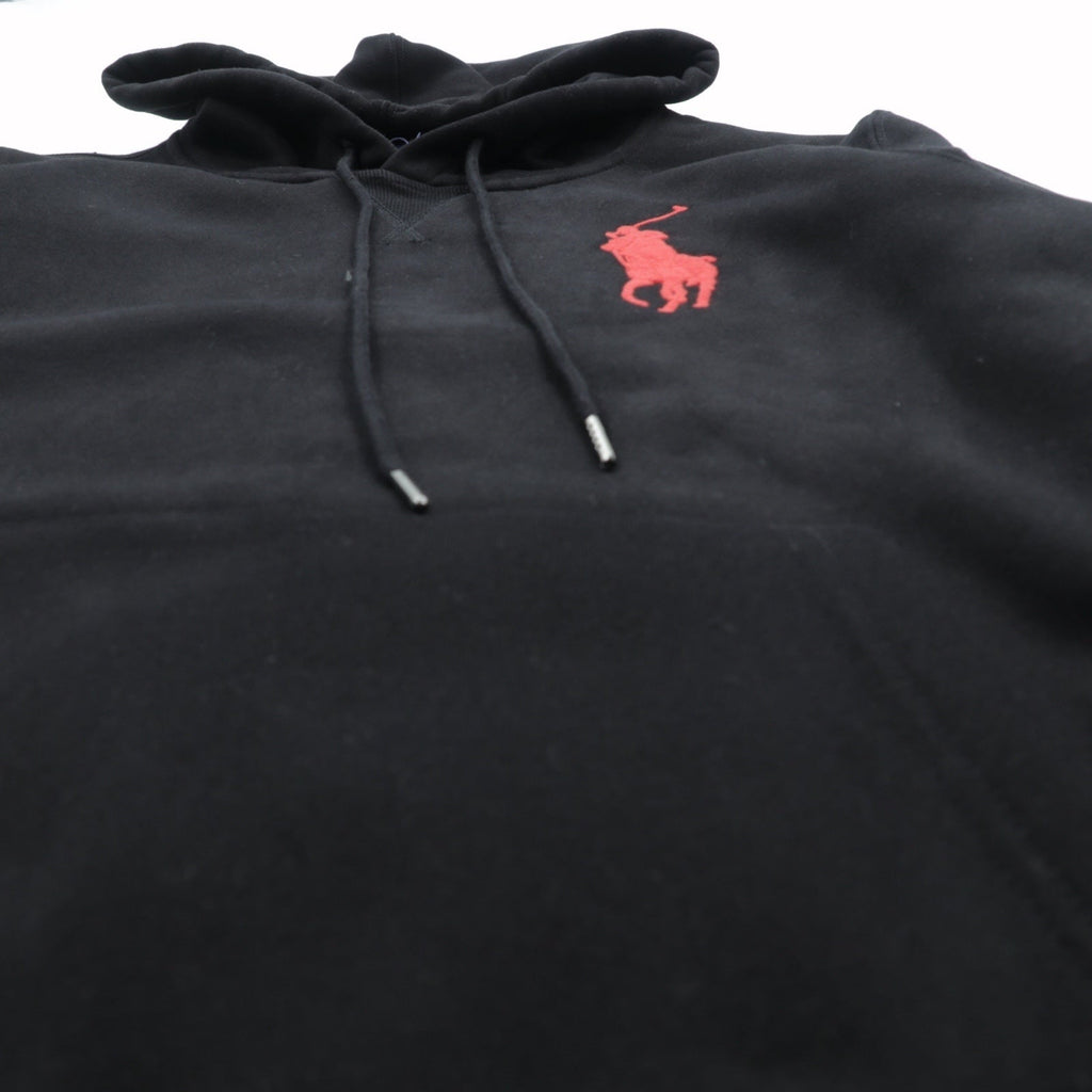 Polo Ralph Lauren ビッグポニー プルオーバー パーカー XL ブラック 刺繍 カンガルーポケット 未使用品