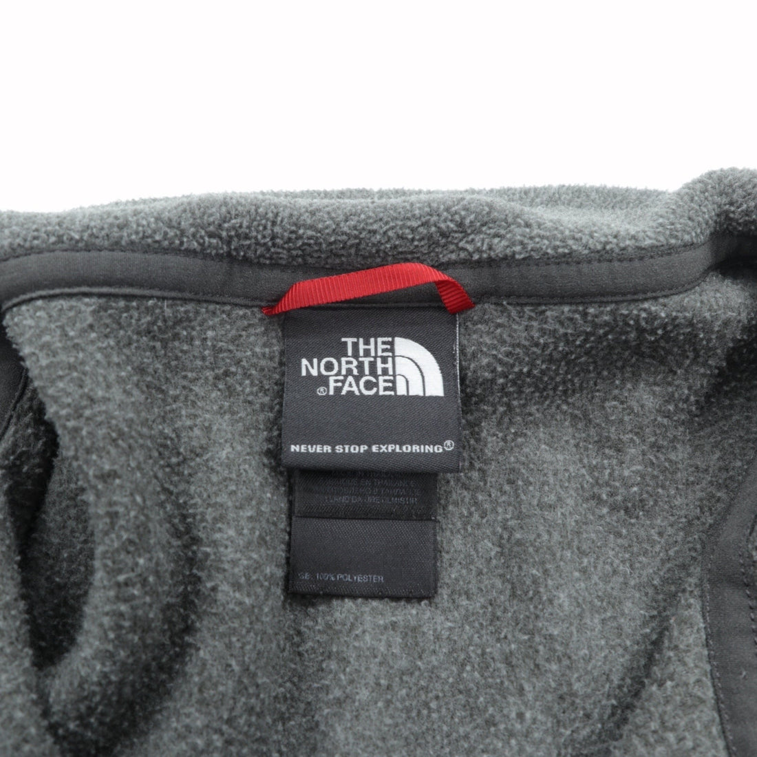 THE NORTH FACE POLARTEC Full Zip Fleece Jacket L Gray AVZE US Standard