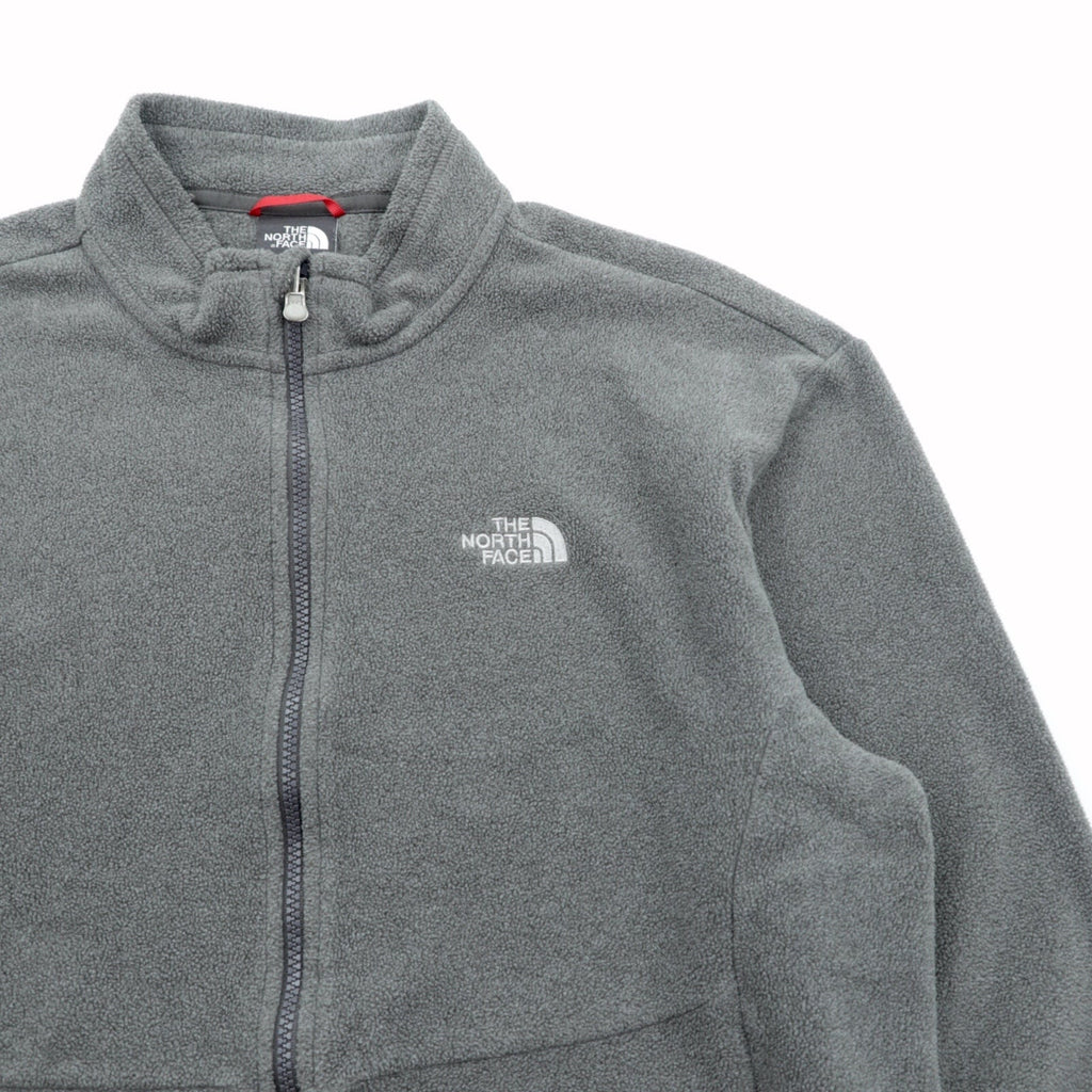THE NORTH FACE POLARTEC Full Zip Fleece Jacket L Gray AVZE US Standard