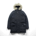Polo Ralph Lauren N-3B Military Down Jacket, Size XS, Black Drawcord Performance, Removable Fur