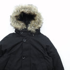 Polo Ralph Lauren N-3B Military Down Jacket, Size XS, Black Drawcord Performance, Removable Fur
