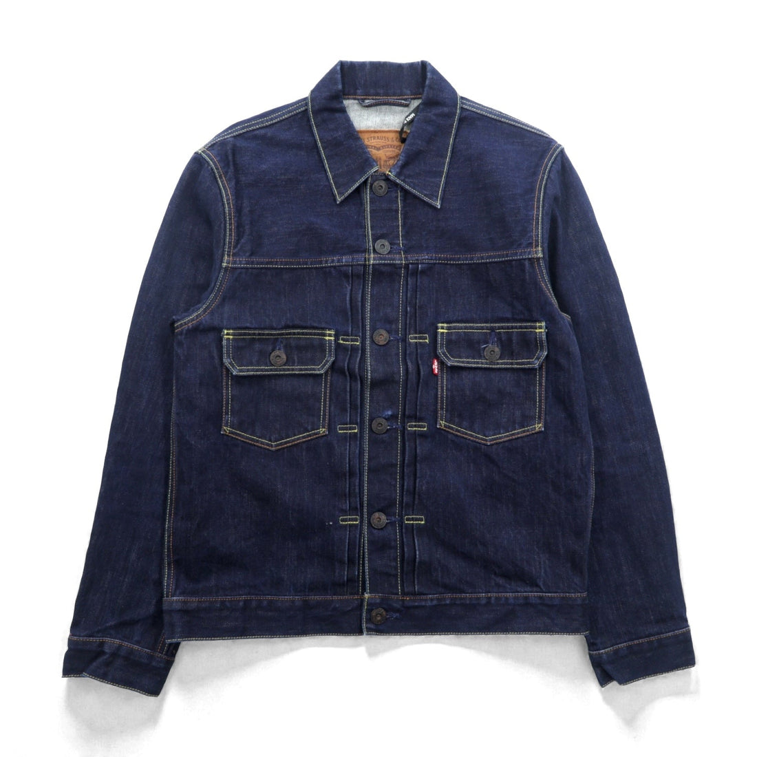 Levi's Made in Japan Type 2nd Denim Jacket, Size M, Indigo, PCL15-101B, Pleated, Leather Patch