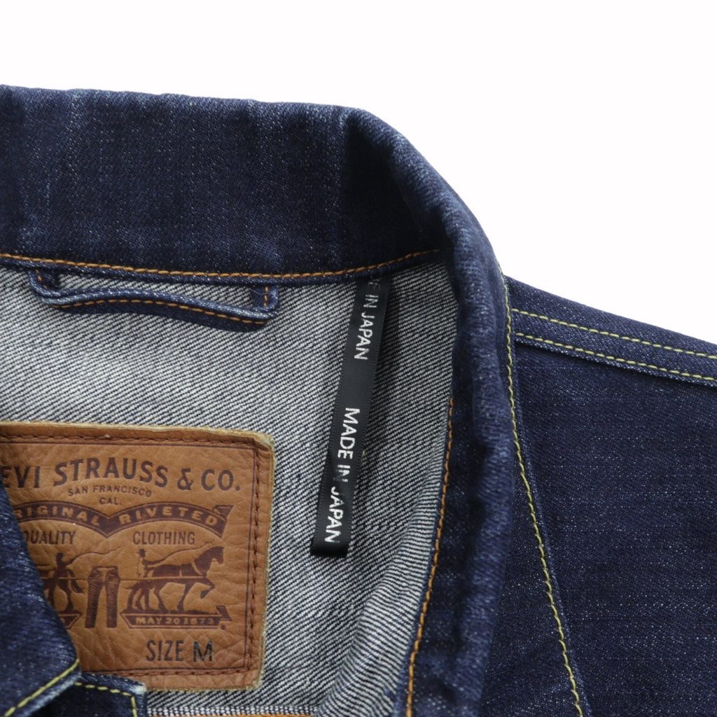 Levi's Made in Japan Type 2nd Denim Jacket, Size M, Indigo, PCL15-101B, Pleated, Leather Patch