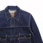 Levi's Made in Japan Type 2nd Denim Jacket, Size M, Indigo, PCL15-101B, Pleated, Leather Patch