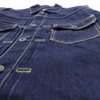 Levi's Made in Japan Type 2nd Denim Jacket, Size M, Indigo, PCL15-101B, Pleated, Leather Patch