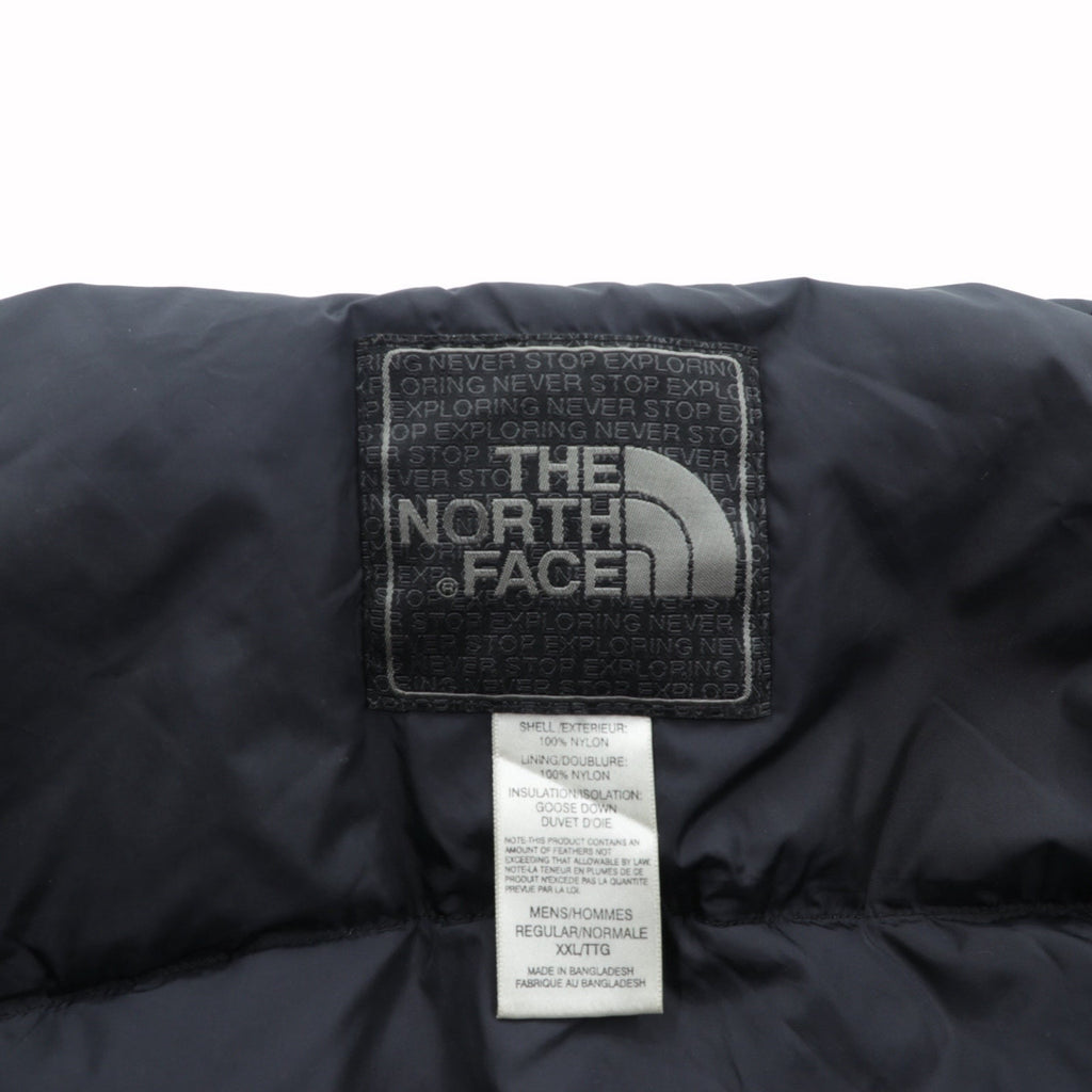 THE NORTH FACE 90s 600 Fill Power Nuptse Down Jacket 2XL Drawcord Black Stand Collar