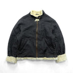 US AIR FORCE 90s Aviation Co B-3 Shearling Flight Jacket シープスキン ムートン フライトジャケット XL ブラウン 羊革 ボア