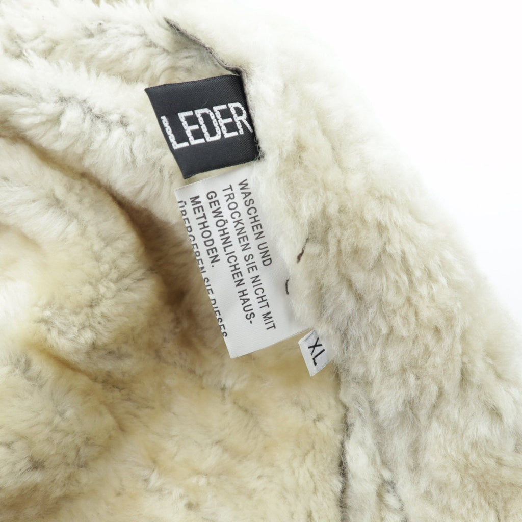 US AIR FORCE 90s Aviation Co B-3 Shearling Flight Jacket シープスキン ムートン フライトジャケット XL ブラウン 羊革 ボア