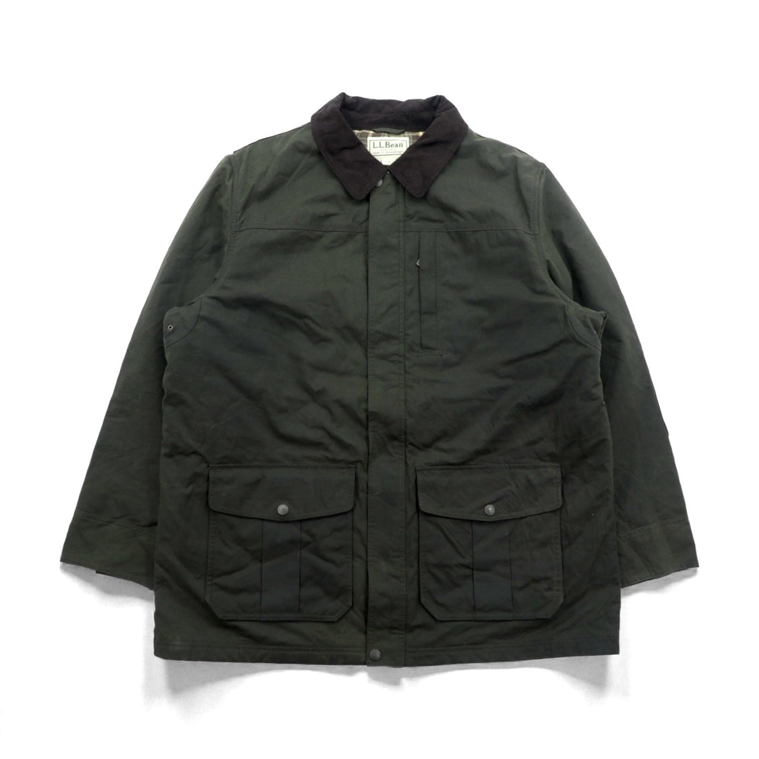 L.L.Bean 00s Oiled Jacket Thinsulate Padded Hunting Jacket, 2XL, Cotton, GKW2