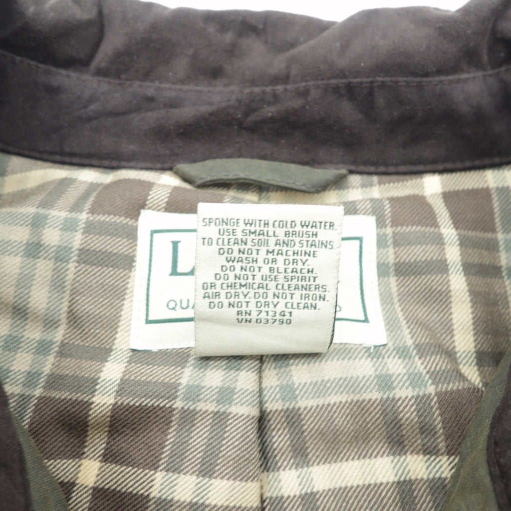 L.L.Bean 00s Oiled Jacket Thinsulate Padded Hunting Jacket, 2XL, Cotton, GKW2
