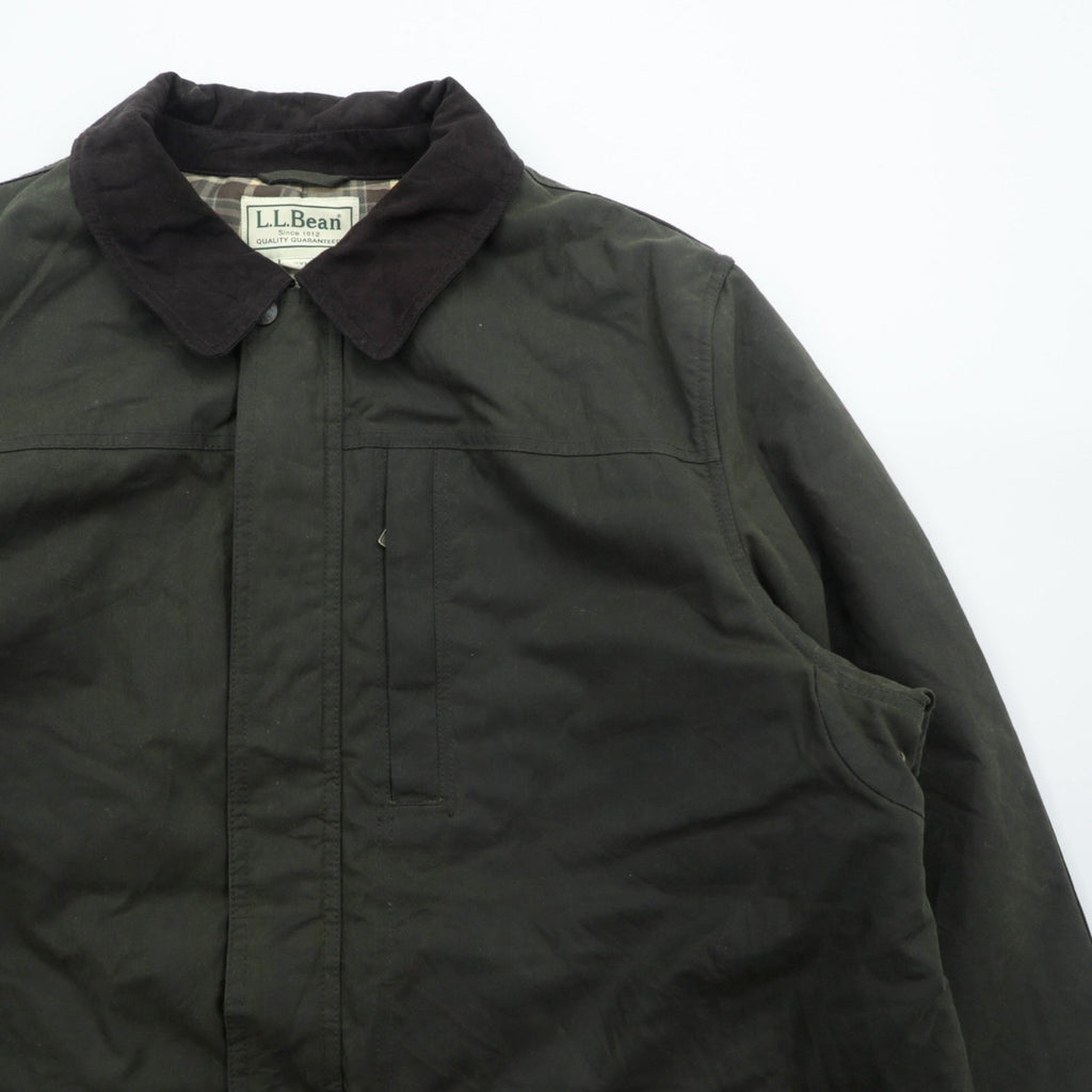 L.L.Bean 00s Oiled Jacket Thinsulate Padded Hunting Jacket, 2XL, Cotton, GKW2