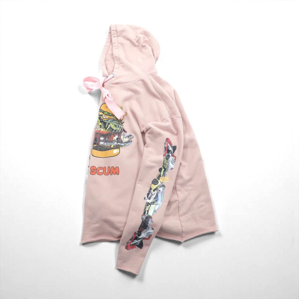 KIDILL ビッグスウェットパーカー SKUM PARKA プルオーバー FREE ピンク コットン KL319 日本製