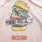 KIDILL ビッグスウェットパーカー SKUM PARKA プルオーバー FREE ピンク コットン KL319 日本製