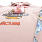 KIDILL ビッグスウェットパーカー SKUM PARKA プルオーバー FREE ピンク コットン KL319 日本製