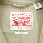 Levi's Engineer Coat Coverall L Beige Cotton Stretch 29655