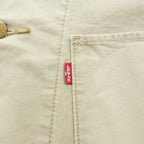 Levi's Engineer Coat Coverall L Beige Cotton Stretch 29655