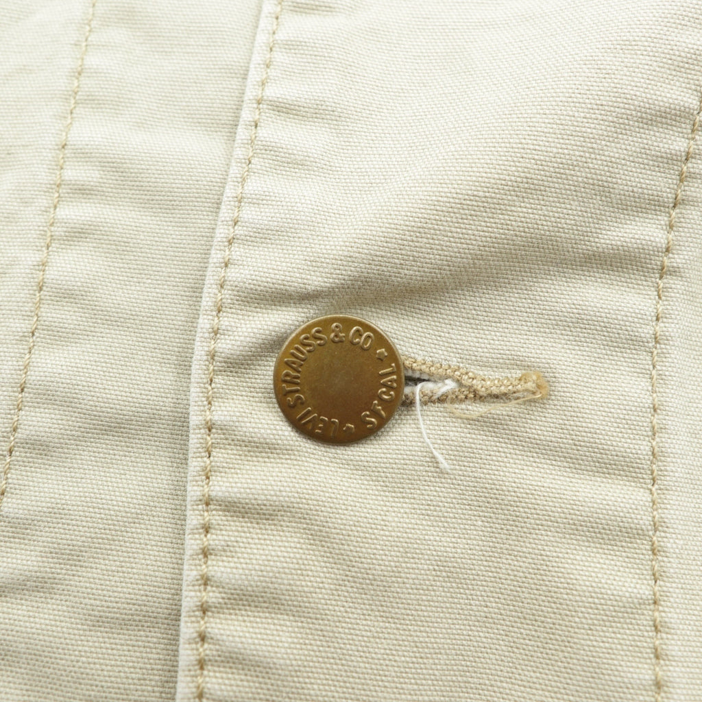 Levi's Engineer Coat Coverall L Beige Cotton Stretch 29655