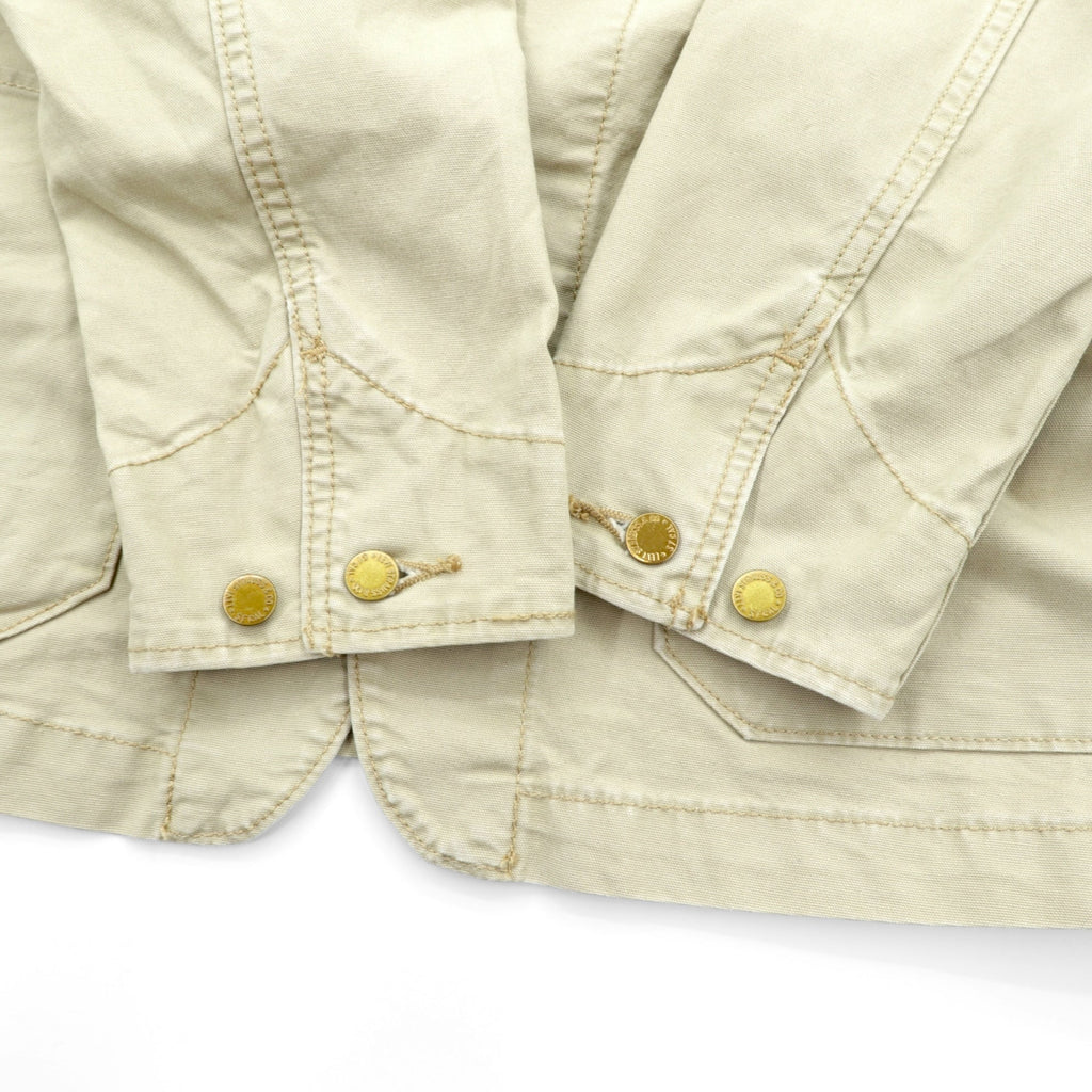 Levi's Engineer Coat Coverall L Beige Cotton Stretch 29655