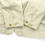 Levi's Engineer Coat Coverall L Beige Cotton Stretch 29655