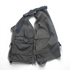 meanswhile Utility Vest, High Density Gabardine Split Free Gray, MW-JKT21108, Made in Japan