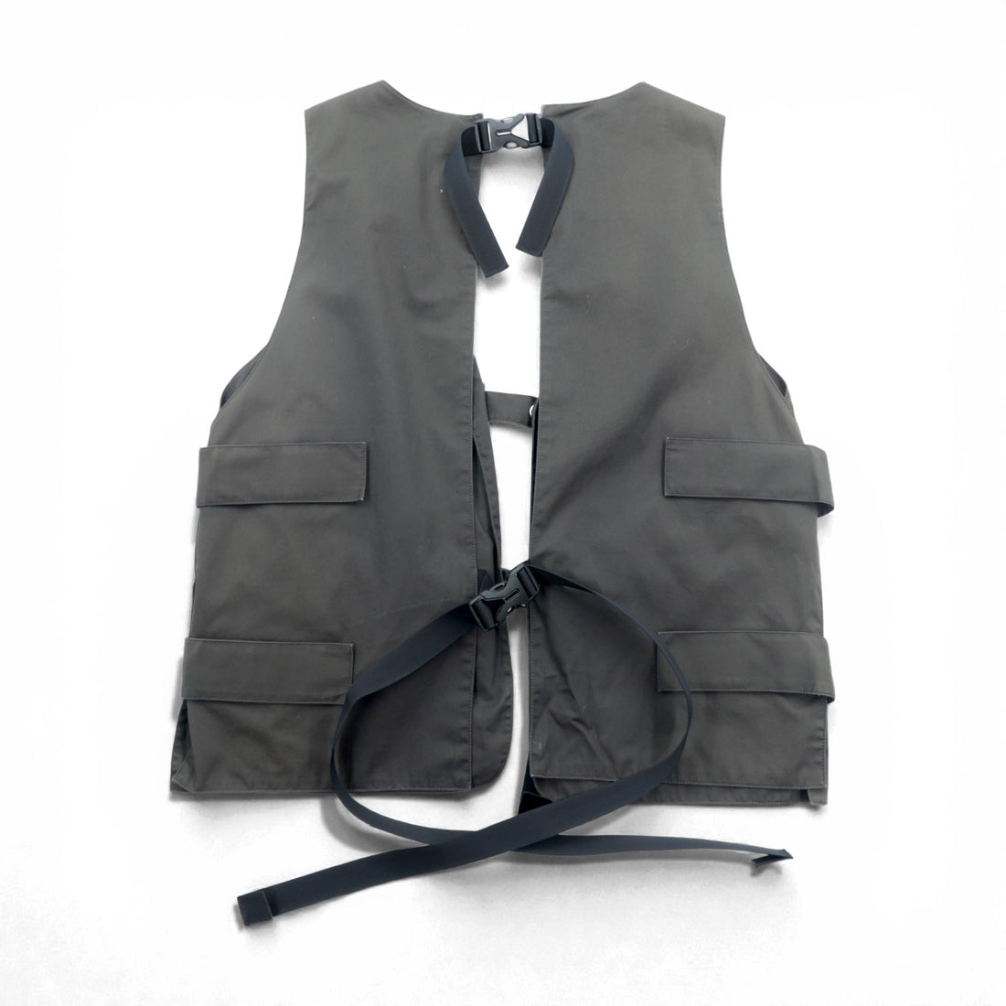 meanswhile Utility Vest, High Density Gabardine Split Free Gray, MW-JKT21108, Made in Japan