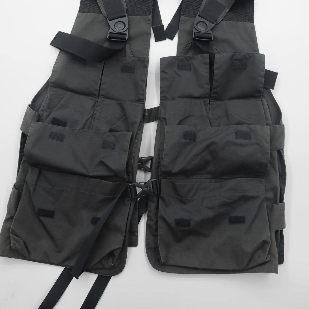 meanswhile Utility Vest, High Density Gabardine Split Free Gray, MW-JKT21108, Made in Japan